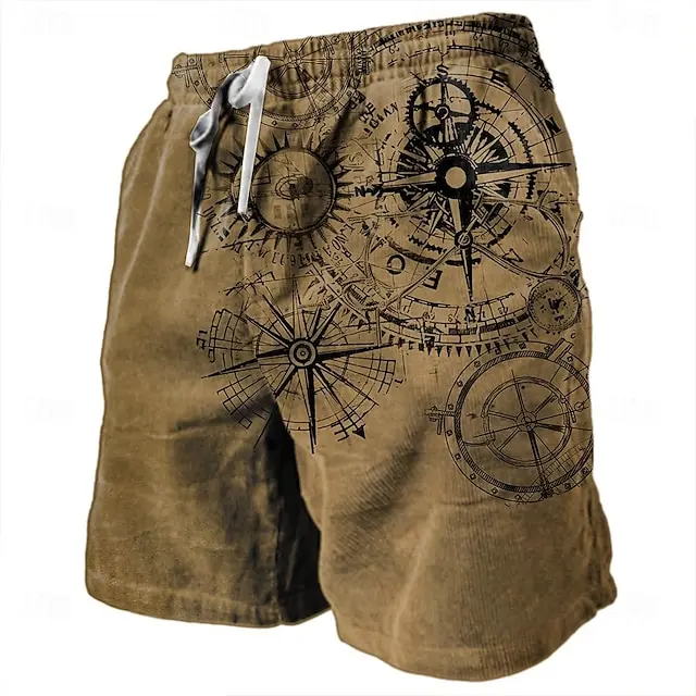 8 PACK-Men's Sweat Shorts Beach Shorts Terry Shorts Drawstring Elastic Waist 3D Print Graphic Prints Breathable Soft Short Daily Holiday Streetwear Cotton Blend Casual Athleisure Light Green Pink